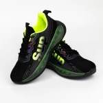 Pantofi Sport Barbati HQ1892-5 Negru-Verde » meishop.life