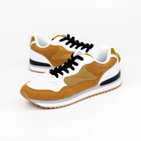 Pantofi Sport Barbati SH-123 Galben » meishop.life