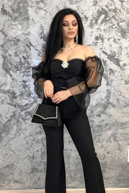 Pantaloni Dama 2619 Negru » meishop.life