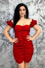 Rochie Dama 965042 Rosu » meishop.life