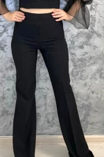 Pantaloni Dama 2619 Negru » meishop.life