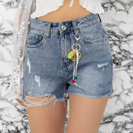 Blugi Scurti Dama SH9125 Albastru » meishop.life