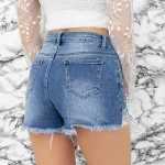 Blugi Scurti Dama GCE7036 Albastru » meishop.life