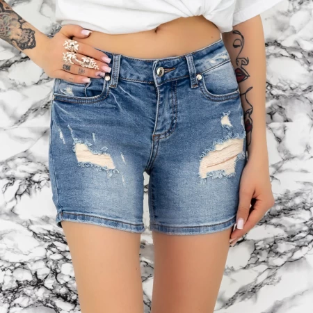 Blugi Scurti Dama SH1831 Albastru » meishop.life