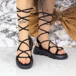 Sandale Dama 2WS15 Negru » meishop.life