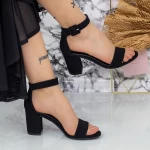 Sandale Dama cu Toc gros 2XKK230 Negru » meishop.life
