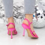 Sandale Dama cu Toc subtire 23181-4 Fucsia » meishop.life