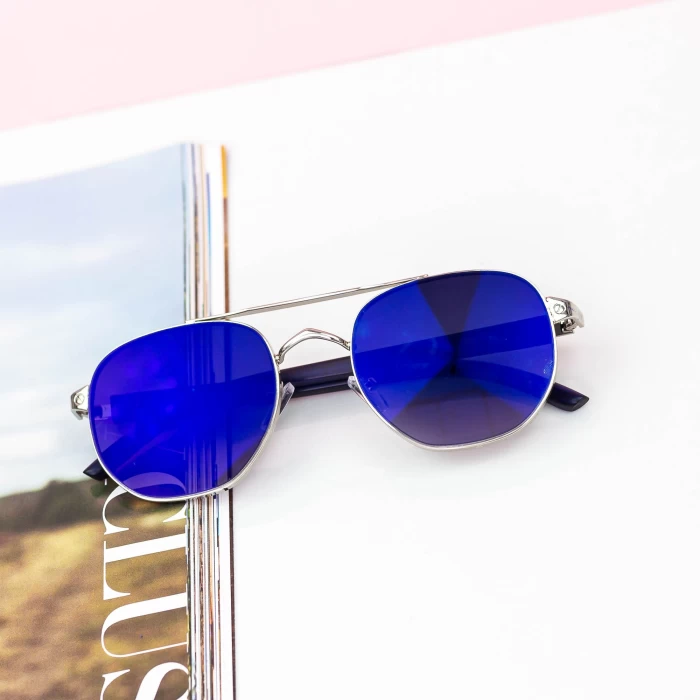 Ochelari de Soare Dama 20306 Argintiu-Albastru » meishop.life