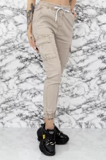 Pantaloni Dama BF896-59 Bej » meishop.life