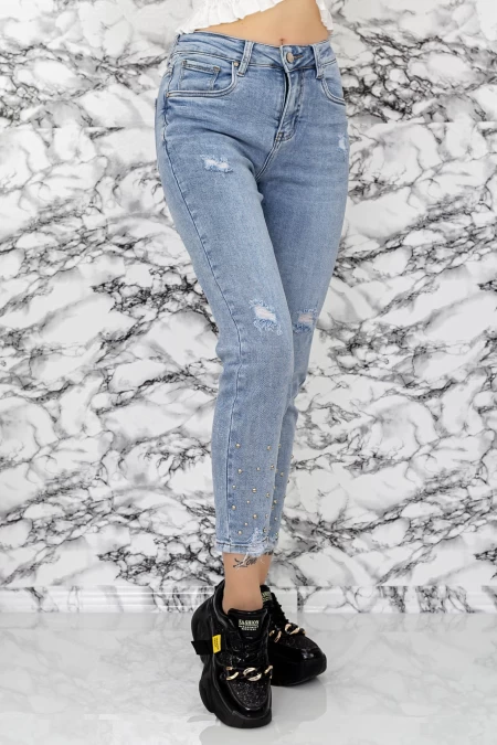 Blugi Dama 90393 Albastru » meishop.life
