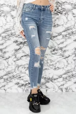 Blugi Dama S0200-4 Albastru » meishop.life