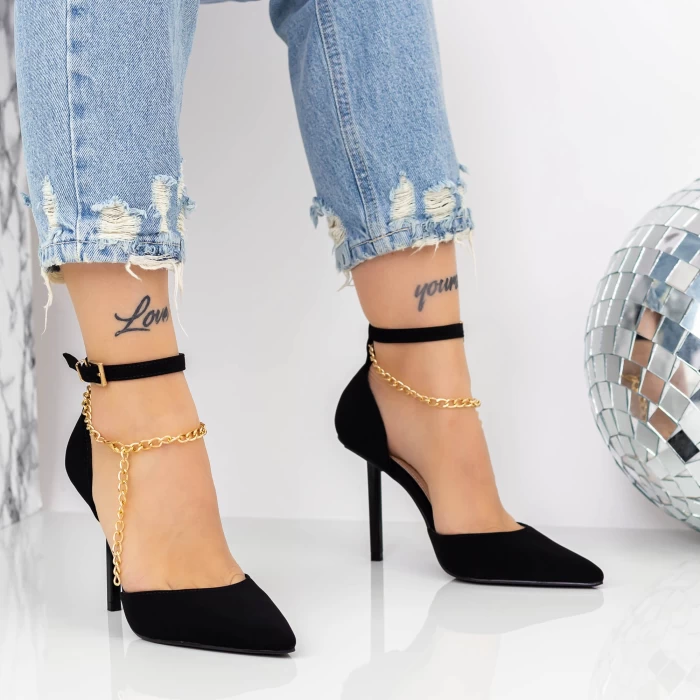 Pantofi Stiletto 2KV80 Negru » meishop.life