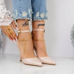 Pantofi Stiletto 2KV80 Bej » meishop.life