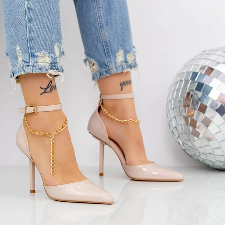 Pantofi Stiletto 2KV80 Bej » meishop.life