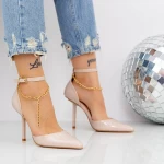Pantofi Stiletto 2KV80 Bej » meishop.life