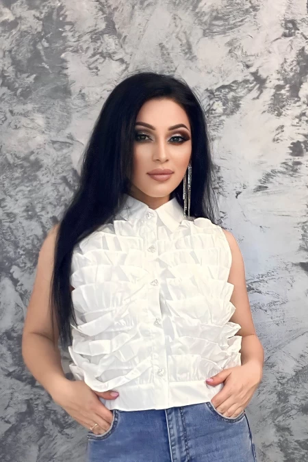 Bluza Dama 9536 Alb » meishop.life