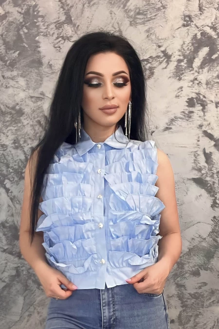 Bluza Dama 9536 Albastru » meishop.life