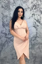 Rochie Dama 75820 Bej » meishop.life