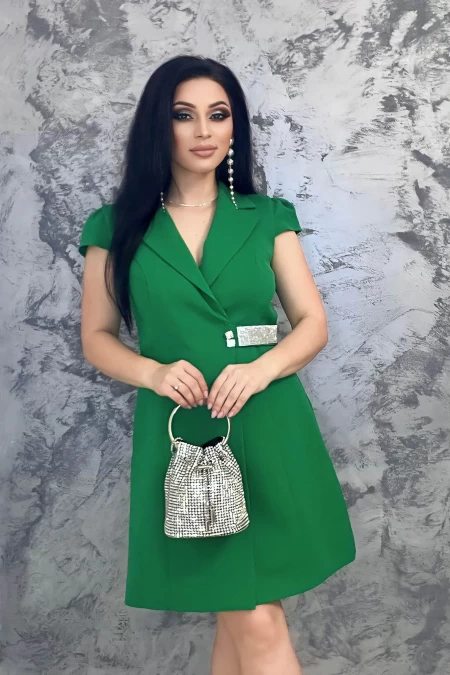 Rochie Dama E19089 Verde » meishop.life