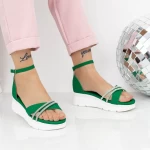 Sandale Dama 2HXS12 Verde » meishop.life