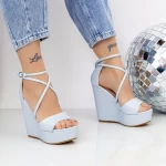Sandale Dama cu Platforma 2HXS21 Albastru » meishop.life