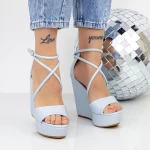 Sandale Dama cu Platforma 2HXS21 Albastru » meishop.life