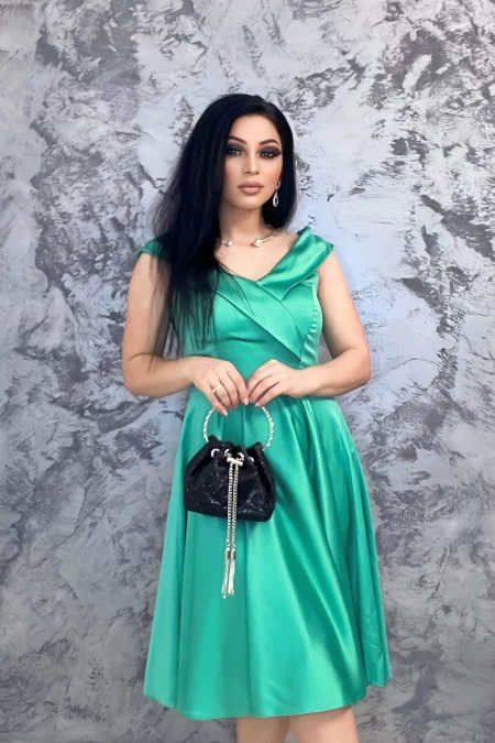 Rochie Dama 005 Verde » meishop.life