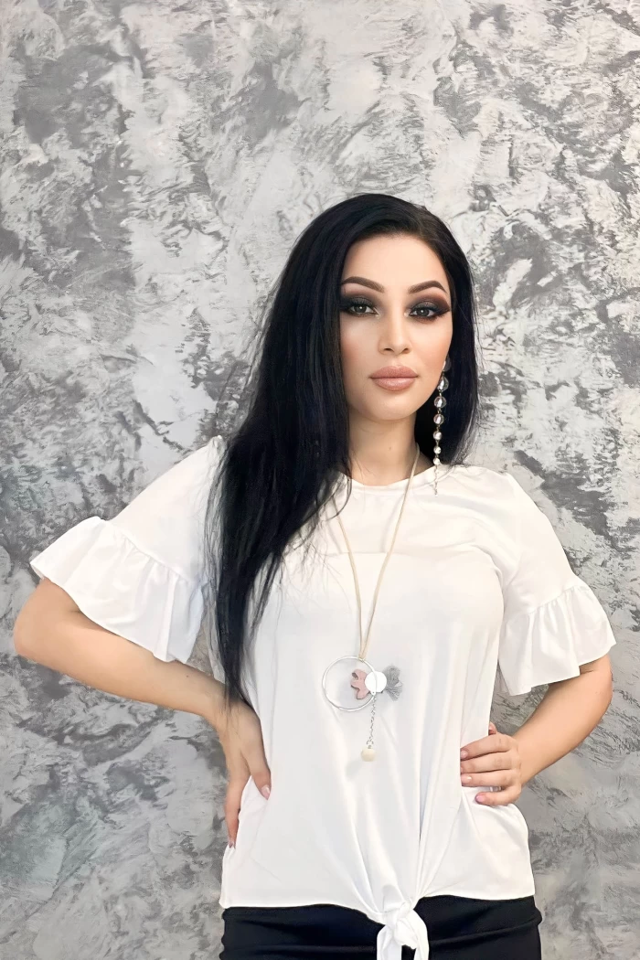 Bluza Dama 16249 Alb » meishop.life