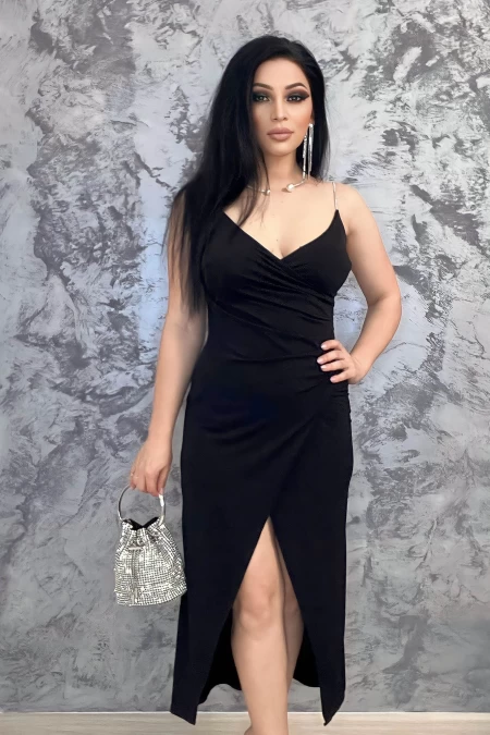 Rochie Dama 26893 Negru » meishop.life