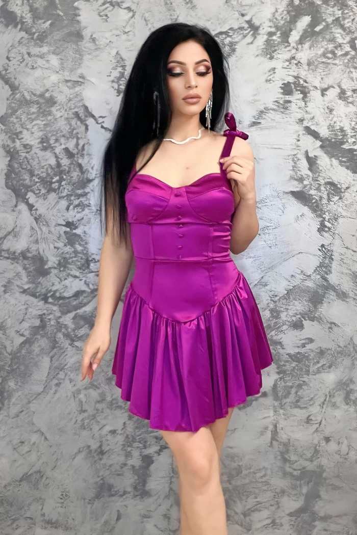 Rochie Dama 10564 Mov » meishop.life