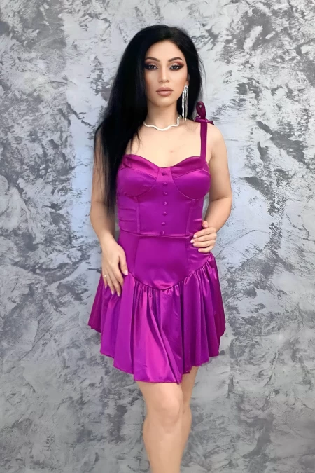 Rochie Dama 10564 Mov » meishop.life