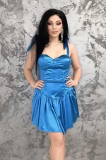 Rochie Dama 10564 Albastru deschis » meishop.life