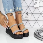 Papuci Dama cu Platforma 2XN7 Negru » meishop.life