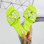 Papuci Dama 562-1 Verde » meishop.life