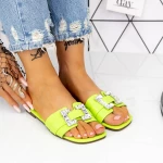Papuci Dama 562-1 Verde » meishop.life