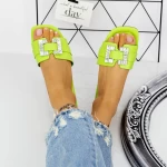 Papuci Dama 562-1 Verde » meishop.life