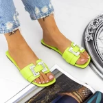 Papuci Dama 562-1 Verde » meishop.life