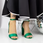 Sandale Dama cu Toc gros 2XKK88 Verde » meishop.life