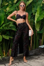 Costum de Baie Dama 3 Piese SD-1209 Negru » meishop.life