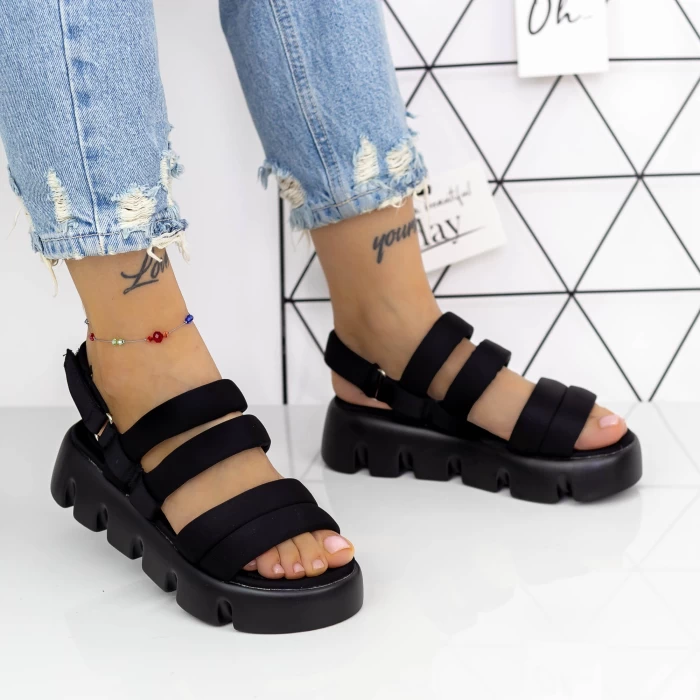 Sandale Dama 2HXS5 Negru » meishop.life
