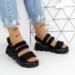 Sandale Dama 2HXS5 Negru » meishop.life