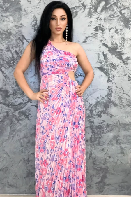Rochie Dama 51760 Roz-Lila » meishop.life
