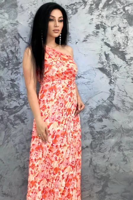 Rochie Dama 51760 Portocaliu » meishop.life