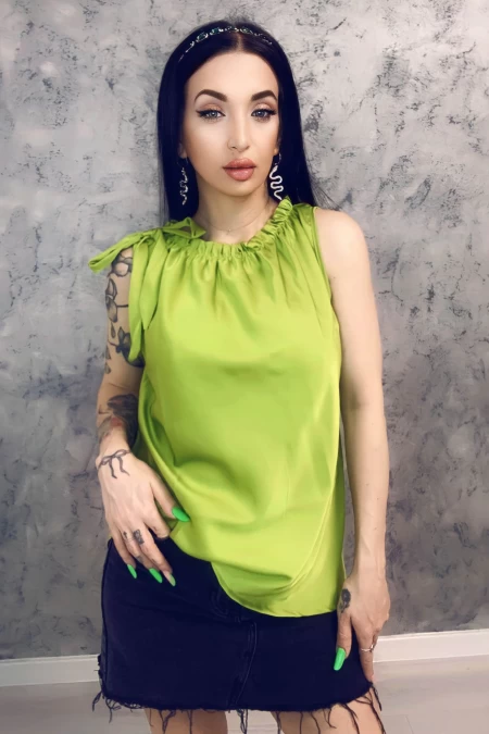 Bluza Dama 1531 Verde deschis » meishop.life