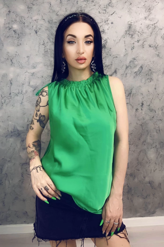 Bluza Dama 1531 Verde inchis » meishop.life
