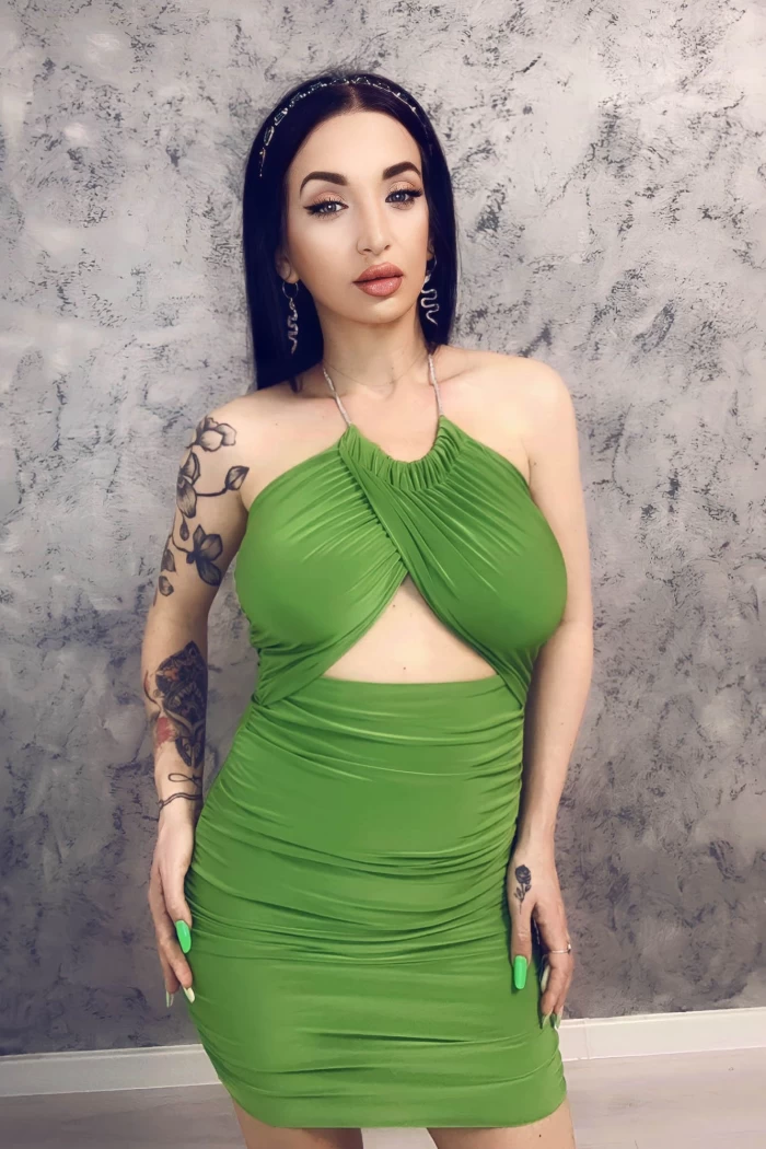 Rochie Dama 003 Verde deschis » meishop.life