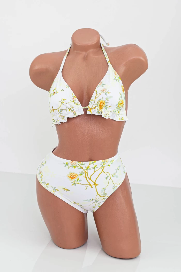 Costum de Baie Dama 3 Piese F85 Alb » meishop.life