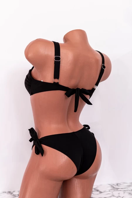 Costum de Baie Dama 2 Piese B24-4 Negru » meishop.life