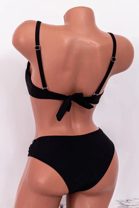 Costum de Baie Dama 2 Piese P24-3 Negru » meishop.life
