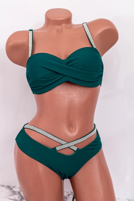 Costum de Baie Dama 2 Piese P24-3 Verde » meishop.life